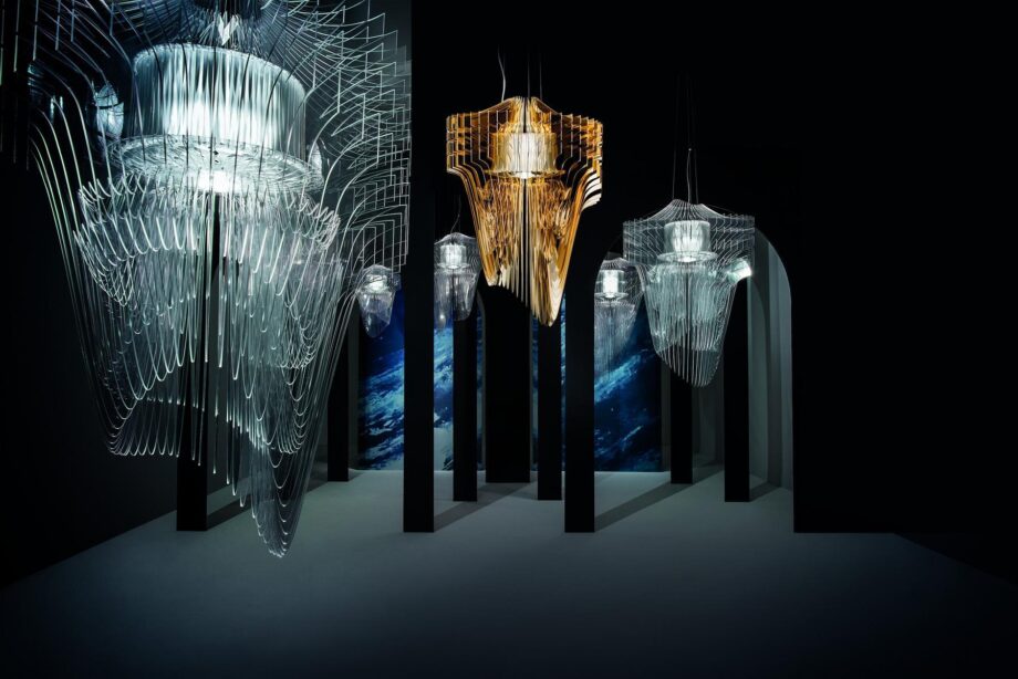 Aria Gold подвесной светильник Slamp