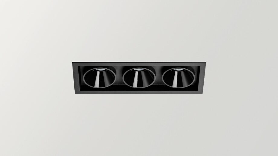 Black Foster Recessed 3 спот Arkoslight