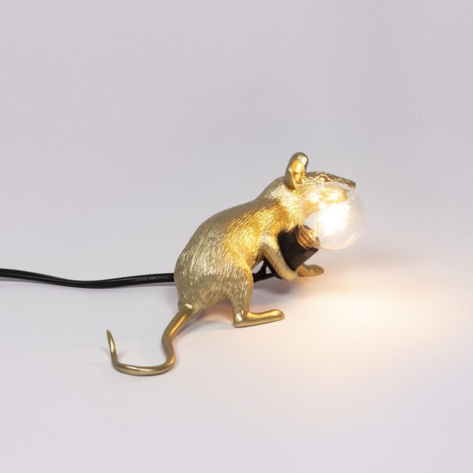 Mouse Lamp Gold Lop настольная лампа Seletti