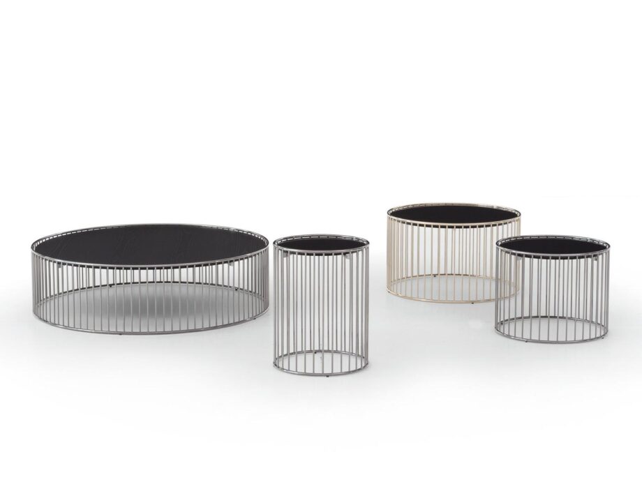 Caulfield Black Nichel журнальный стол Minotti