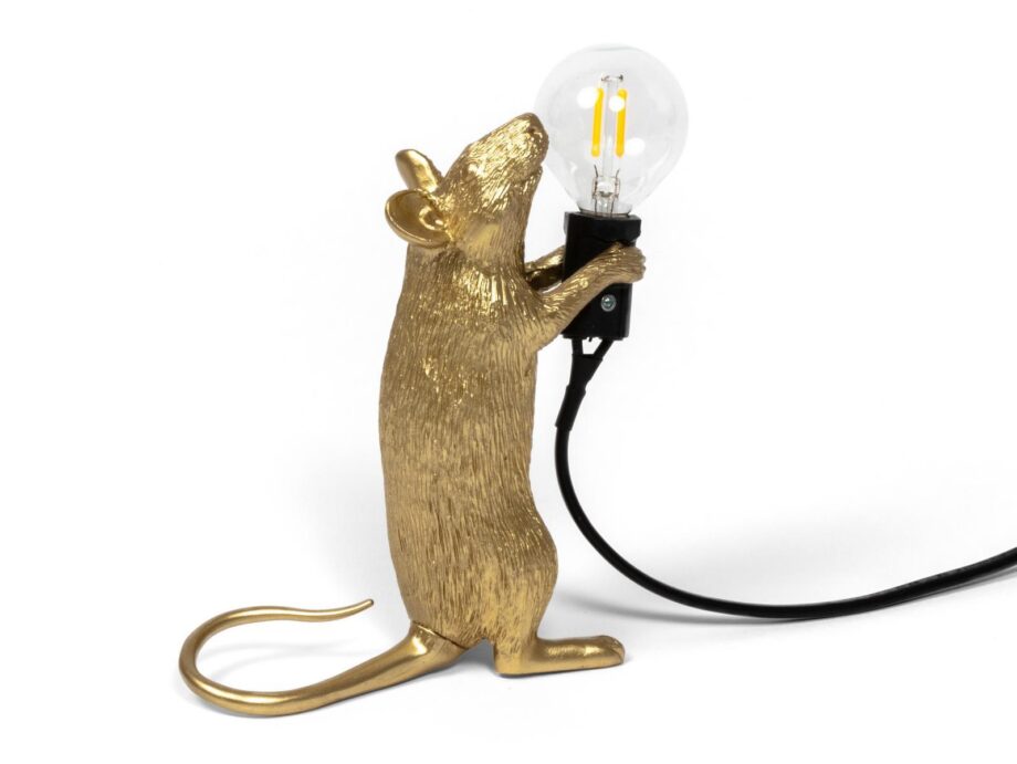 Mouse Lamp Gold Step настольная лампа Seletti