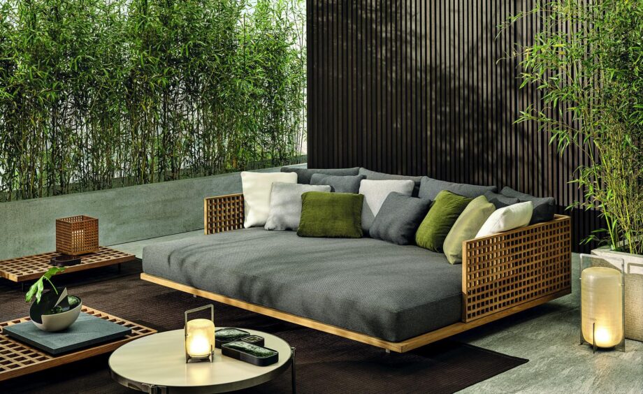 Quadrado уличная кровать Minotti
