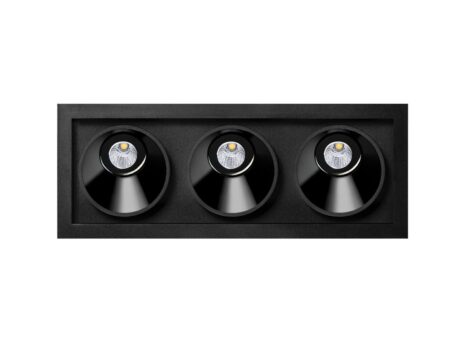 Black Foster Asymmetric Recessed 3