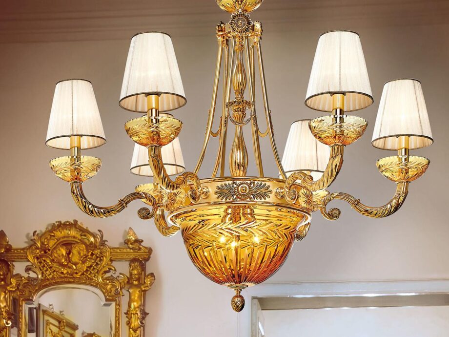 Amber 431/6+6 подвесной светильник Possoni Illuminazione