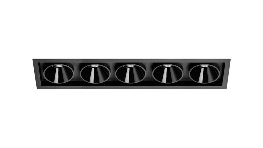 Black Foster Recessed 5 спот Arkoslight