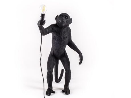 The Monkey Lamp Black Standing