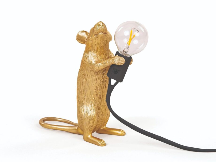 Mouse Lamp Gold Step настольная лампа Seletti