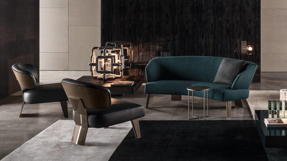 Reeves Lounge Semicurvo диван Minotti