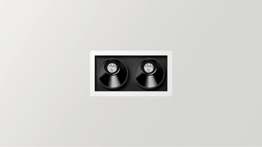 Black Foster Asymmetric Recessed 2 спот Arkoslight