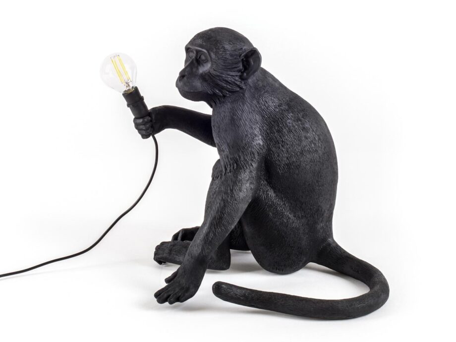 The Monkey Lamp Black Sitting уличный торшер Seletti