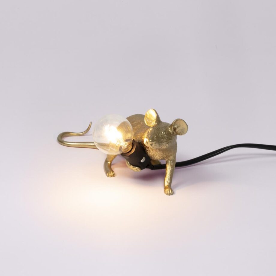 Mouse Lamp Gold Lop настольная лампа Seletti