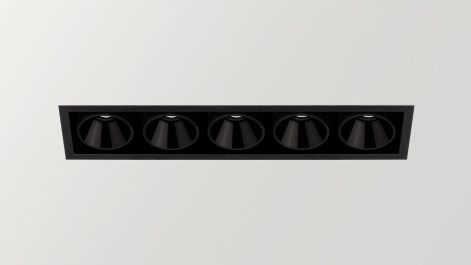 Black Foster Recessed 5 спот Arkoslight