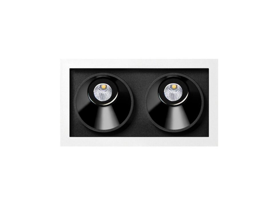 Black Foster Asymmetric Recessed 2 спот Arkoslight