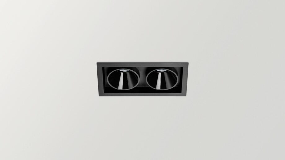 Black Foster Asymmetric Recessed 2 спот Arkoslight
