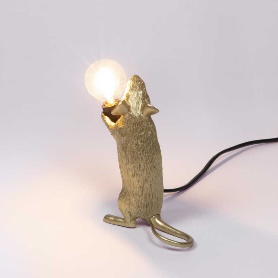 Mouse Lamp Gold Step настольная лампа Seletti