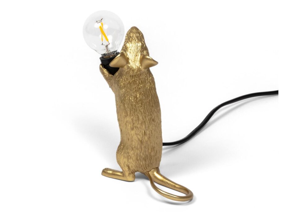 Mouse Lamp Gold Step настольная лампа Seletti