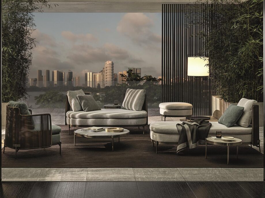 Tape Cord Outdoor уличный столик Minotti