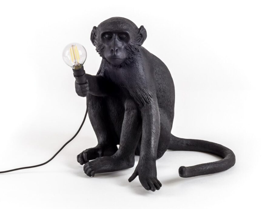 The Monkey Lamp Black Sitting уличный торшер Seletti