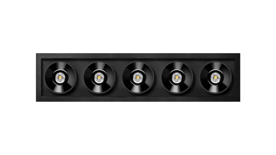 Black Foster Recessed 5 спот Arkoslight