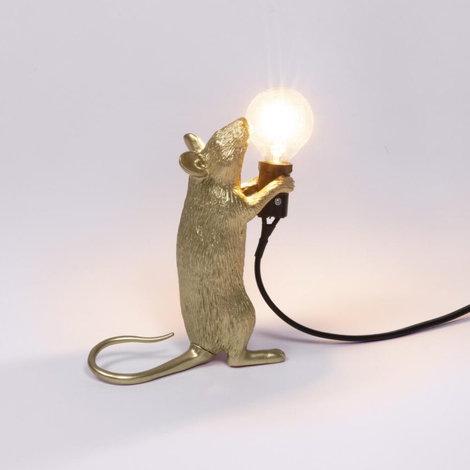 Mouse Lamp Gold Step настольная лампа Seletti