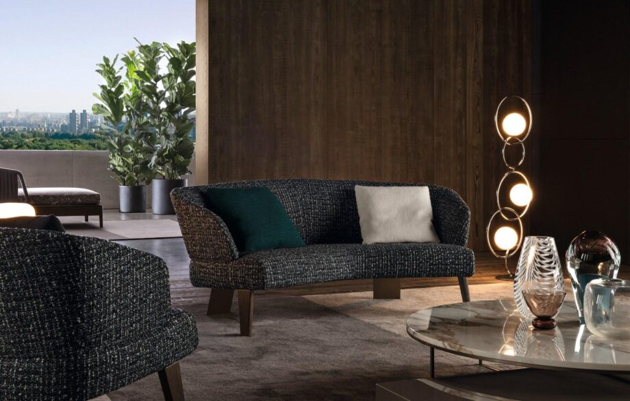 Reeves Lounge Semicurvo диван Minotti