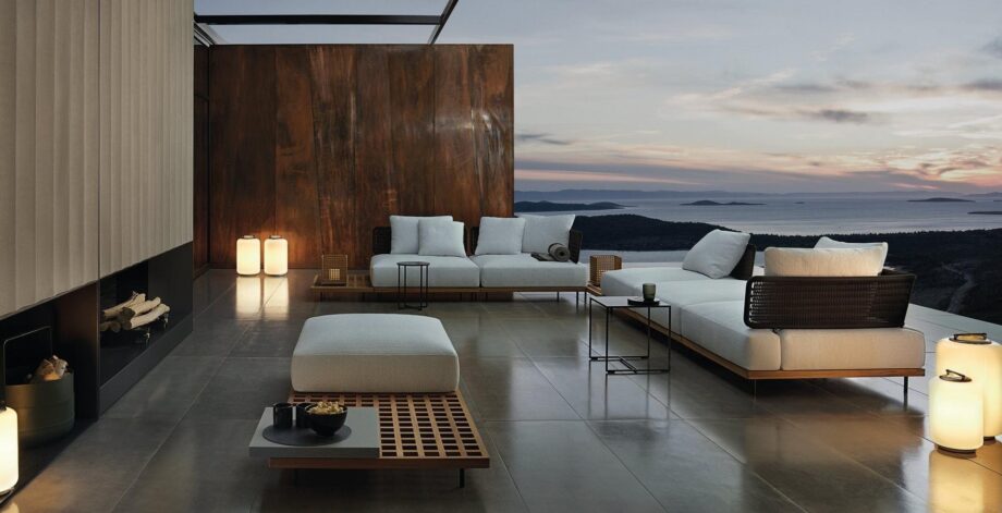 Quadrado уличный диван Minotti