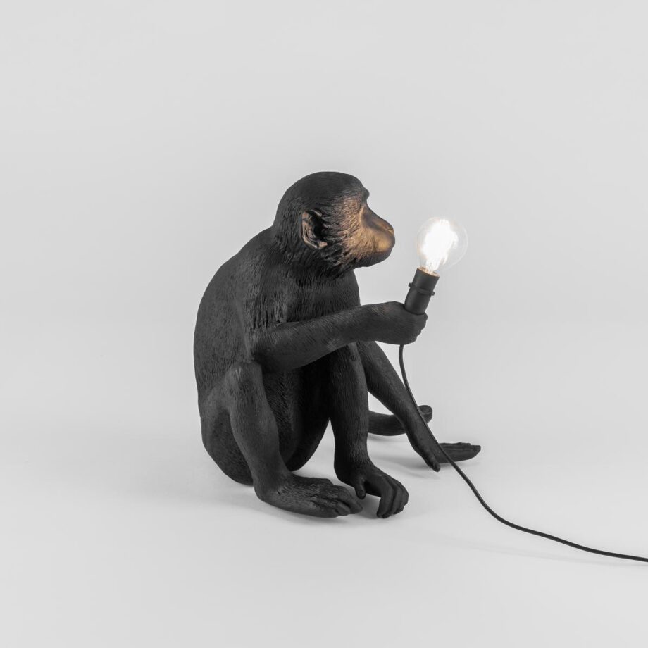 The Monkey Lamp Black Sitting уличный торшер Seletti