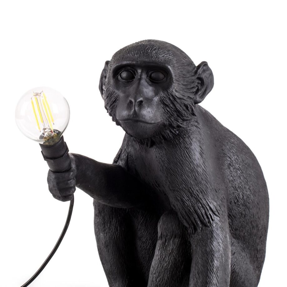 The Monkey Lamp Black Sitting уличный торшер Seletti