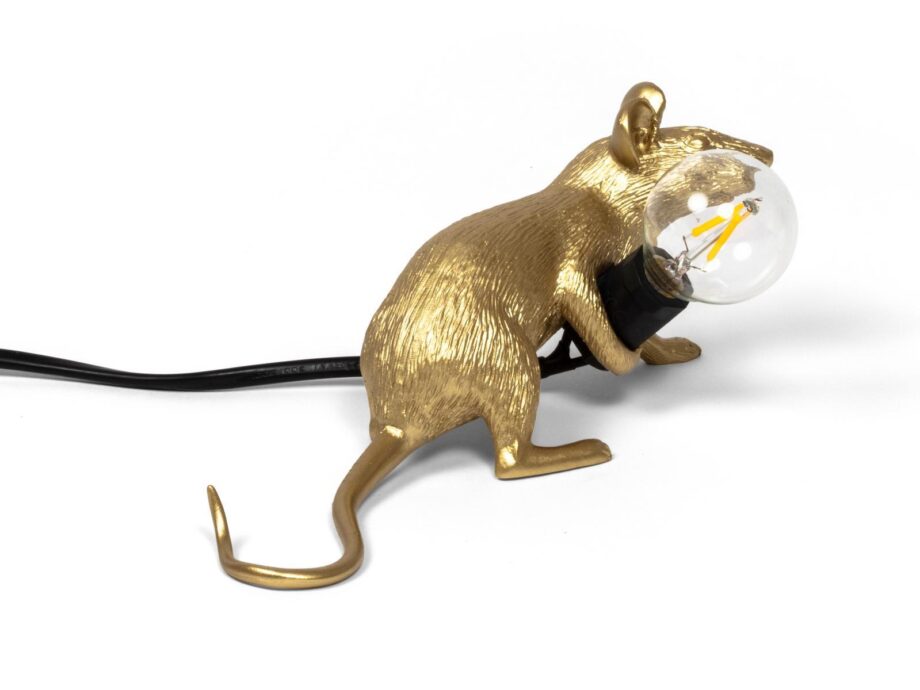 Mouse Lamp Gold Lop настольная лампа Seletti
