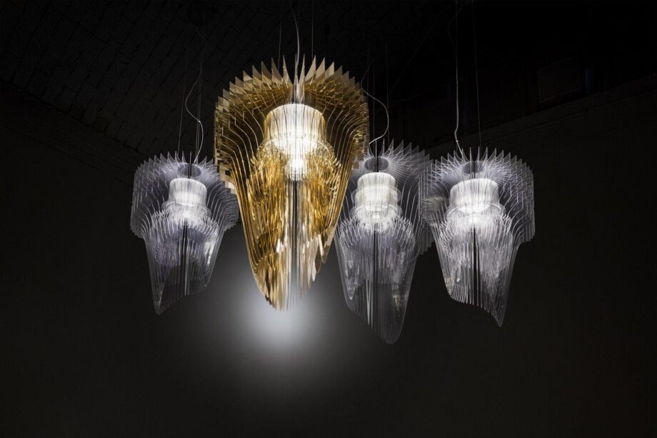 Aria Gold подвесной светильник Slamp