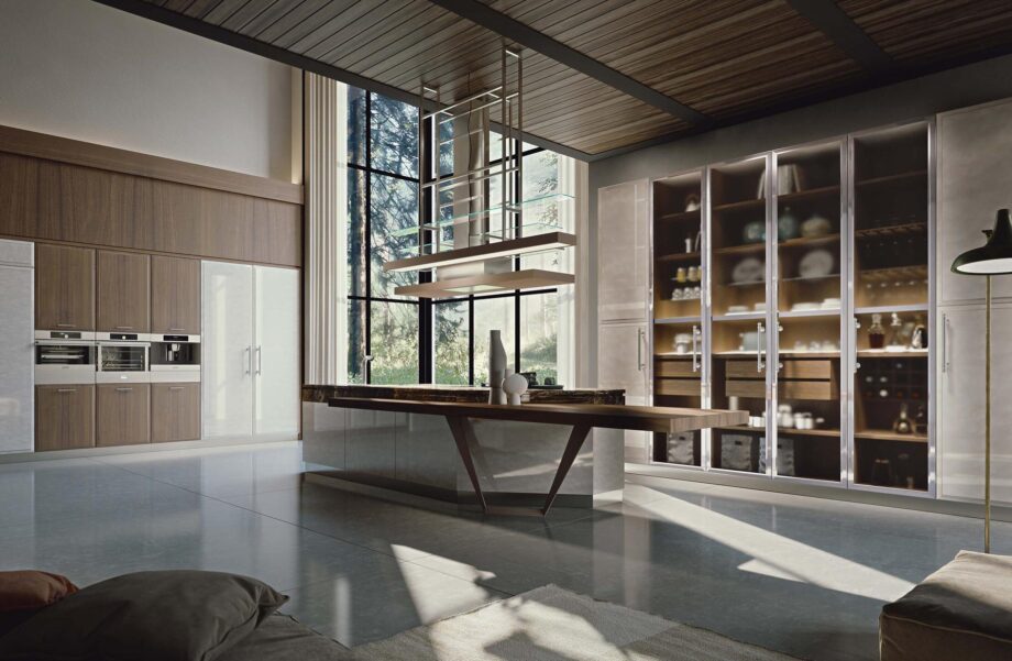 Essenza Supernatural Pearl And Walnut кухня Martini Interiors