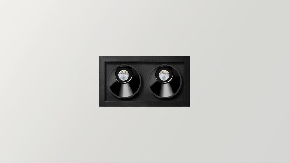Black Foster Asymmetric Recessed 2 спот Arkoslight