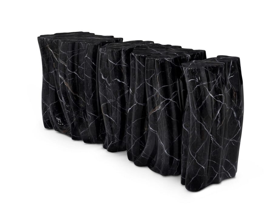 Monochrome Faux Marble консоль Boca Do Lobo