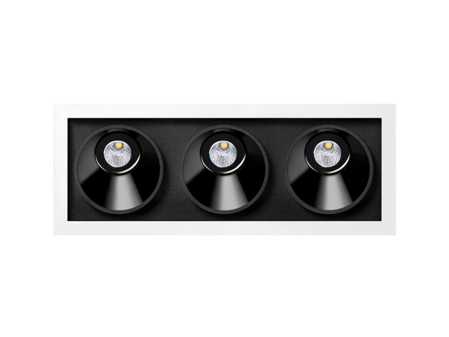 Black Foster Asymmetric Recessed 3 спот Arkoslight