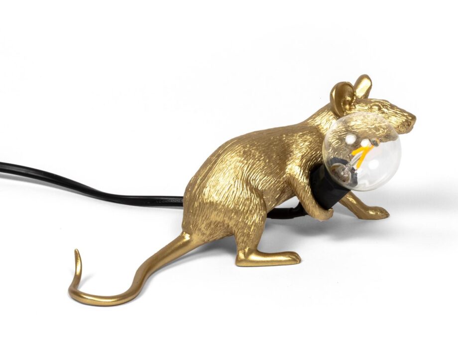 Mouse Lamp Gold Lop настольная лампа Seletti