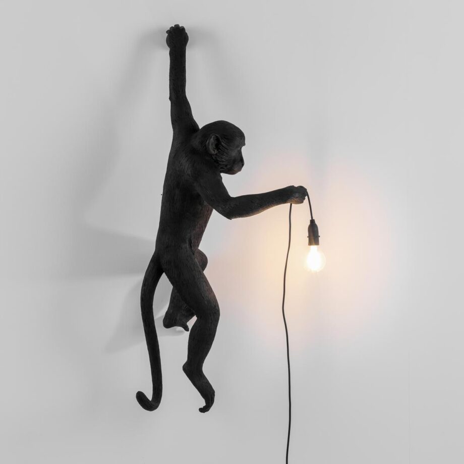 The Monkey Lamp Black Hanging уличный настенный светильник Seletti