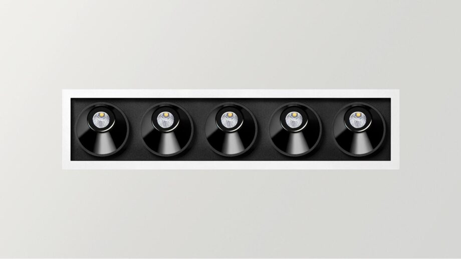 Black Foster Asymmetric Recessed 5 спот Arkoslight