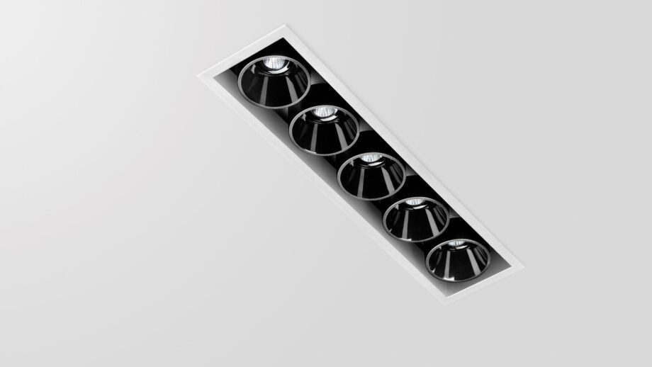 Black Foster Recessed 5 спот Arkoslight