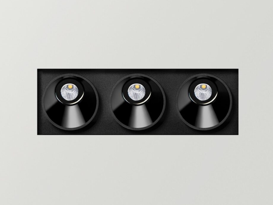 Black Foster Asymmetric Trimless 3 спот Arkoslight