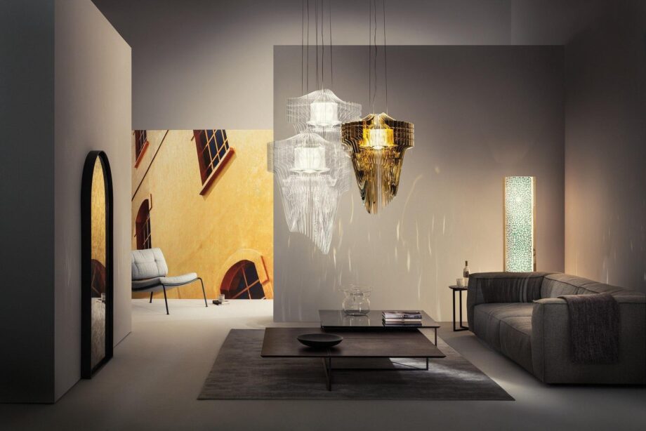Aria Gold подвесной светильник Slamp