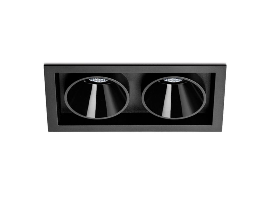Black Foster Asymmetric Recessed 2 спот Arkoslight
