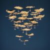 Gold Moon Chandelier
