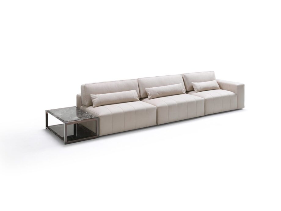Edmond Lounge журнальный стол | DV home. Роскошный журнальный столик в стиле ар-деко с металлическим основанием и изысканной мраморной или ониксовой столешницей.