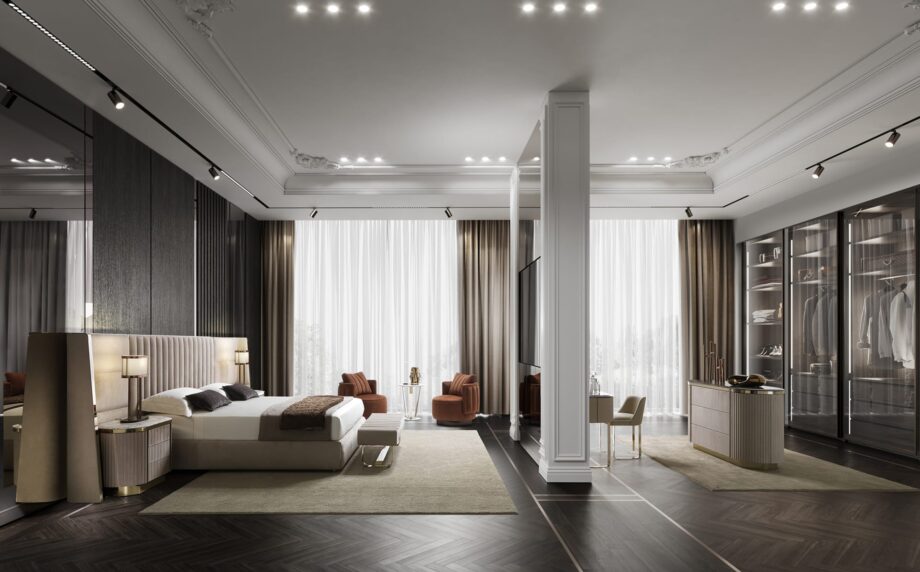 Beverly Maxi кровать | DV home. Роскошная кровать с высоким изголовьем и элегантным дизайном, идеально подходящая для создания изысканной спальни.