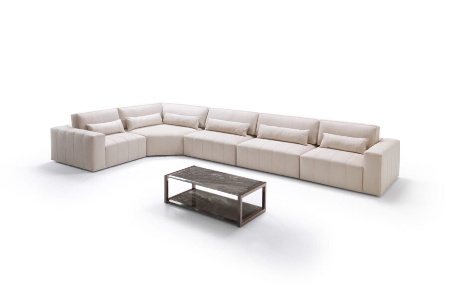 Edmond Lounge журнальный стол | DV home. Роскошный журнальный столик в стиле ар-деко с металлическим основанием и изысканной мраморной или ониксовой столешницей.