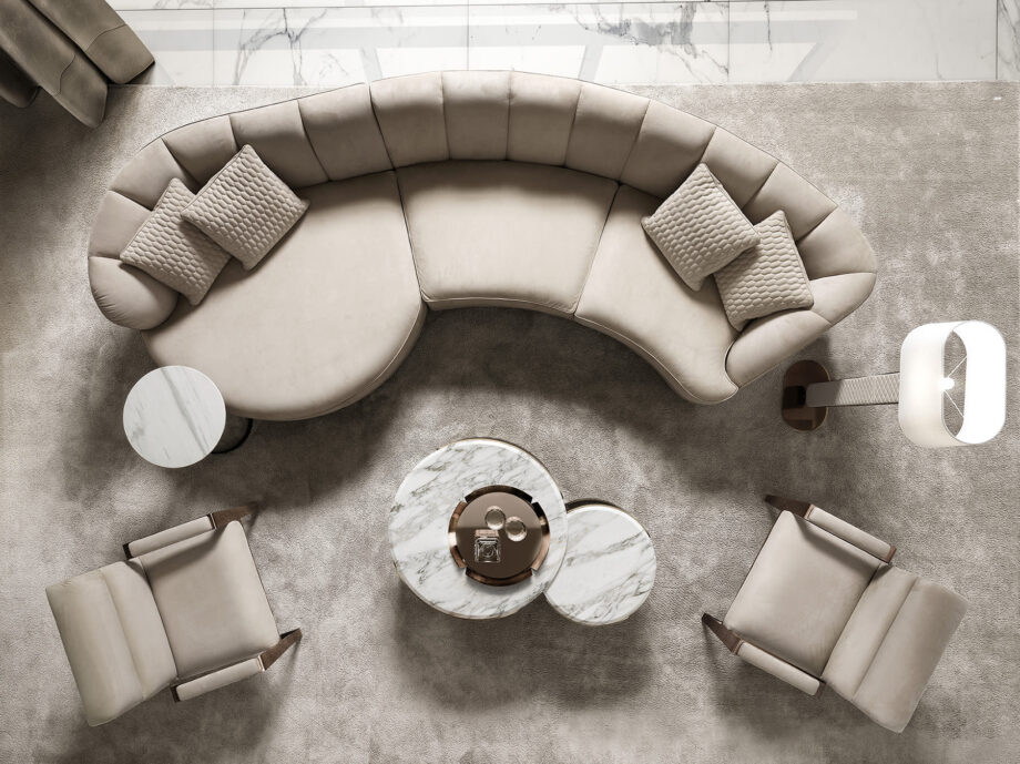 Coco журнальный стол | DV home. Элегантный круглый кофейный столик с металлическим основанием и роскошной мраморной столешницей, ручная работа из Италии.