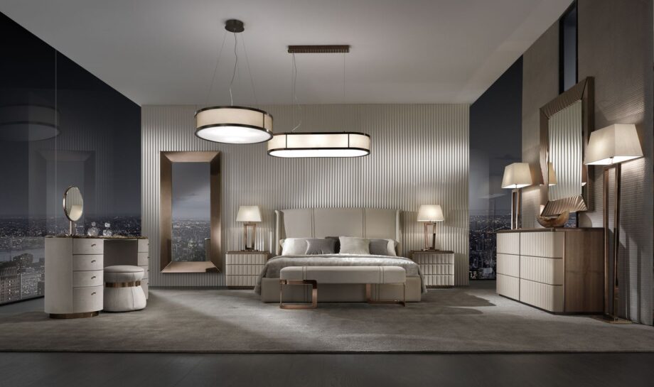 Coco кровать | DV home. Роскошная кровать с высоким мягким изголовьем, воплощение элегантности и комфорта в стиле ар-деко.