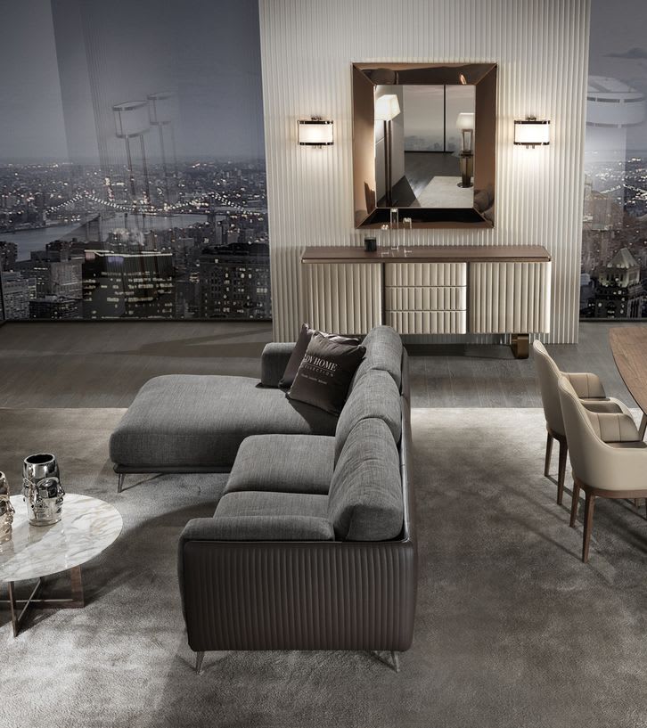Tiffany зеркало | DV home. Изысканное итальянское зеркало класса люкс с элегантной рамой из нержавеющей стали, доступное в разнообразных утонченных металлических отделках.