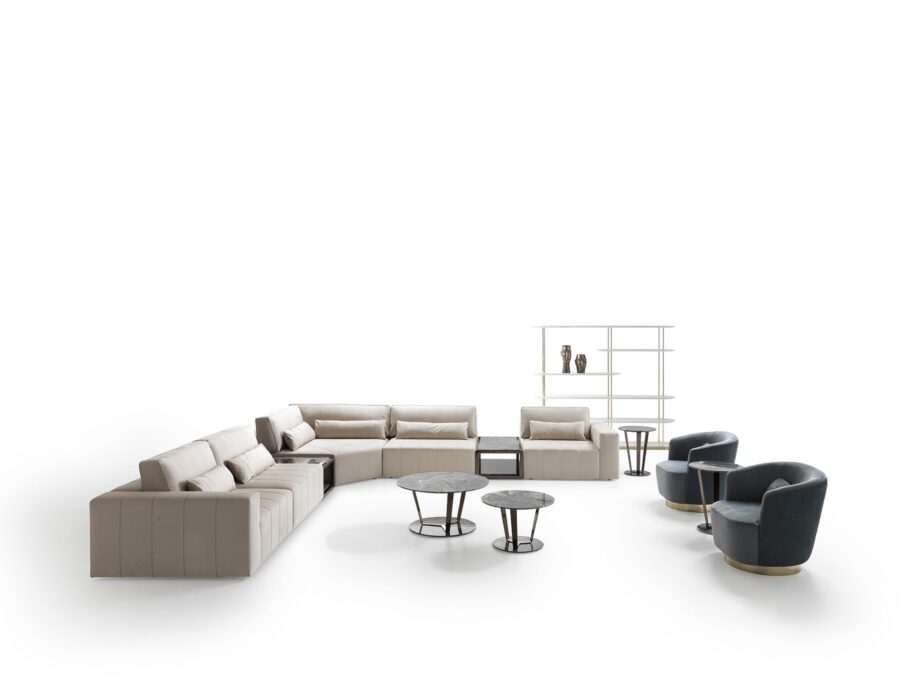 Edmond Lounge диван | DV home. Элегантный модульный диван с итальянским дизайном и роскошной обивкой, идеален для современного интерьера.