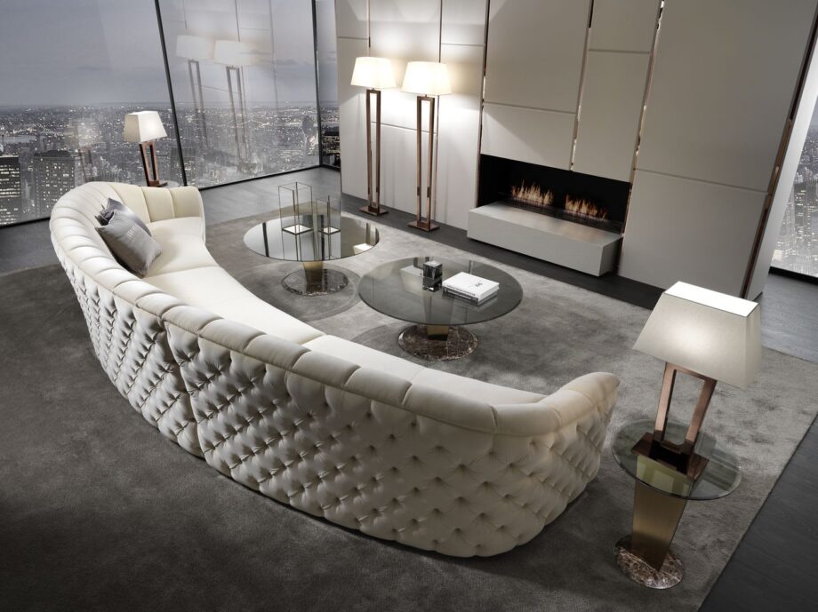 Epoque диван | DV home. Изысканный диван в стиле ар-деко с роскошной стеганой обивкой, ручная работа из Италии для утонченных интерьеров.